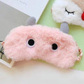 Kawaii Cute Cartoon Design Breathable Sleeping Eye Mask Soft Padded Sleep Travel Shade Cover Rest Relax Sleeping Blindfold